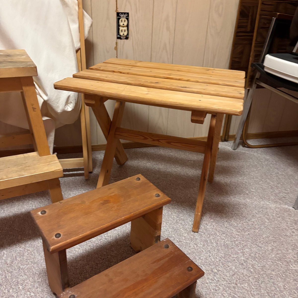 K503 Wooden Home Grouping (stools and more)