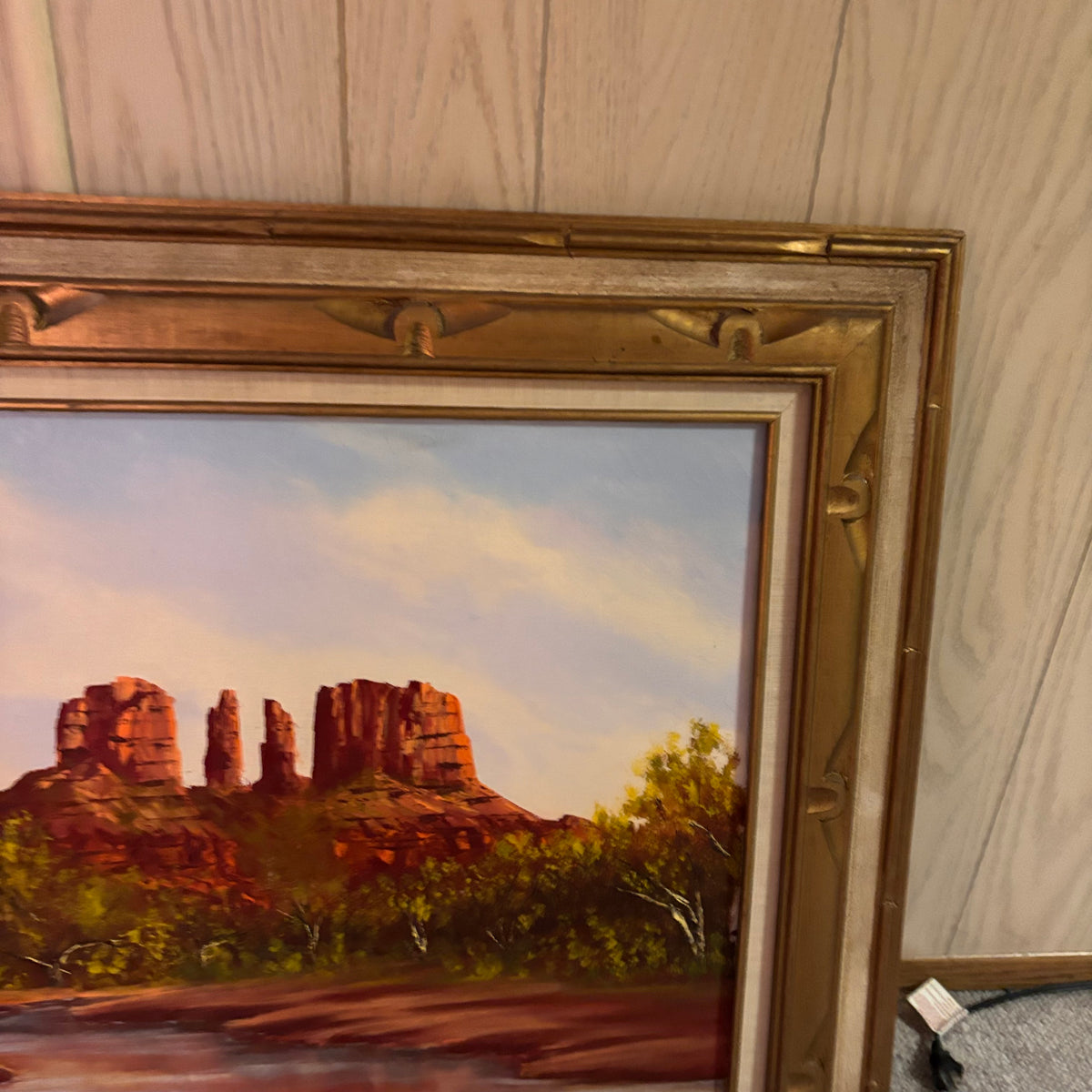 K510 Set of 2 vintage framed paintings