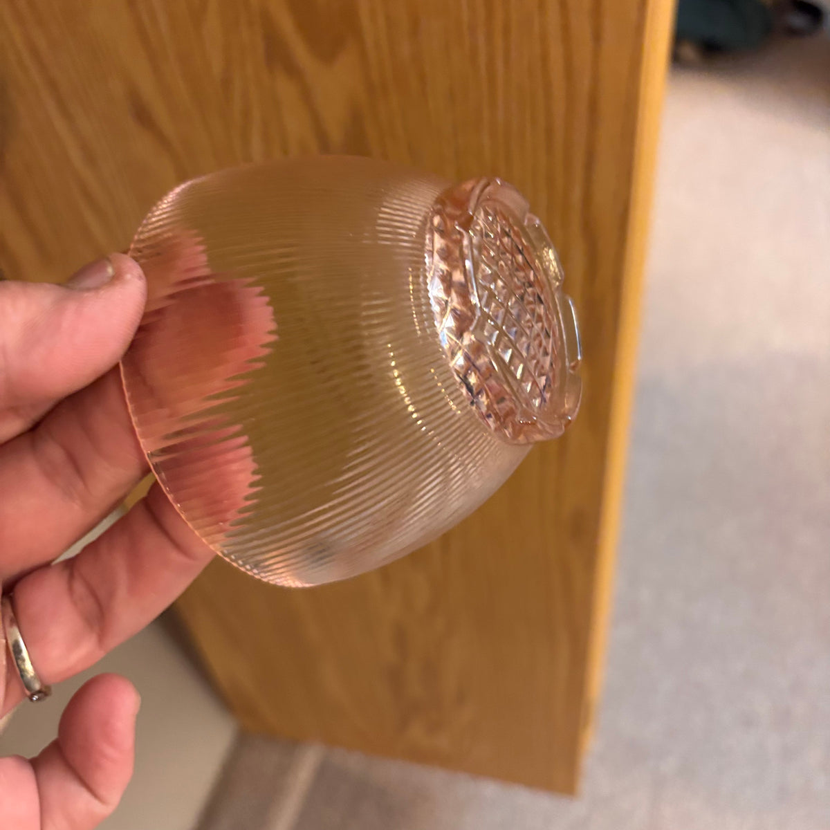K513 Vintage Glass Grouping (depression glass plate and more)