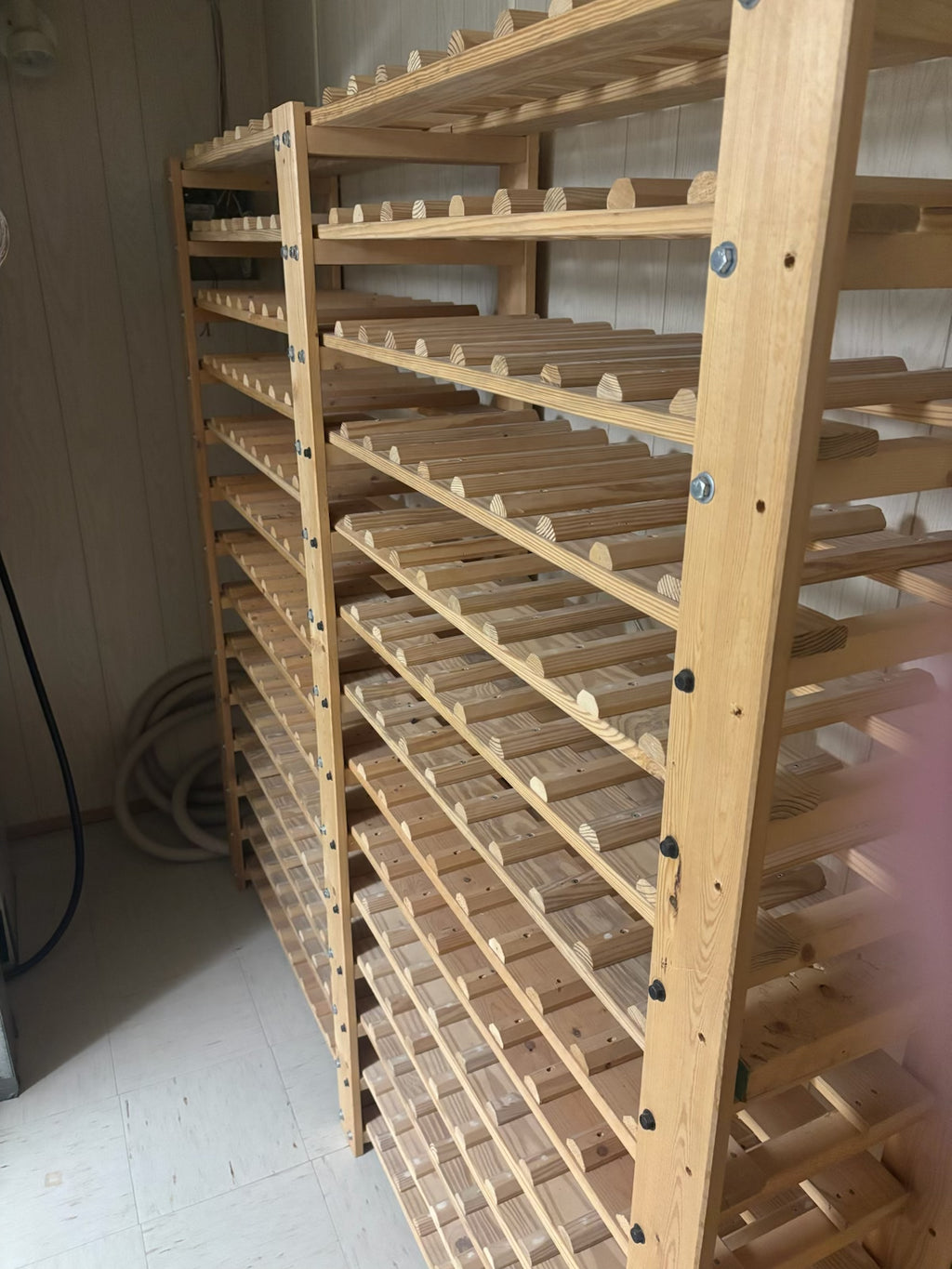 K526B 3 Wooden Wine Racks