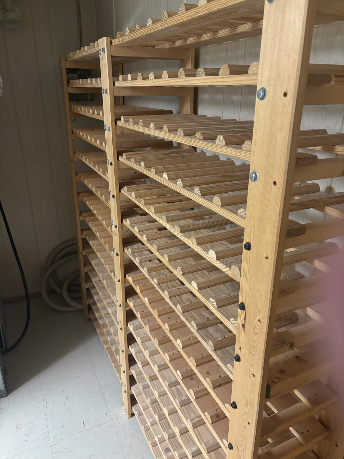 K526B 3 Wooden Wine Racks