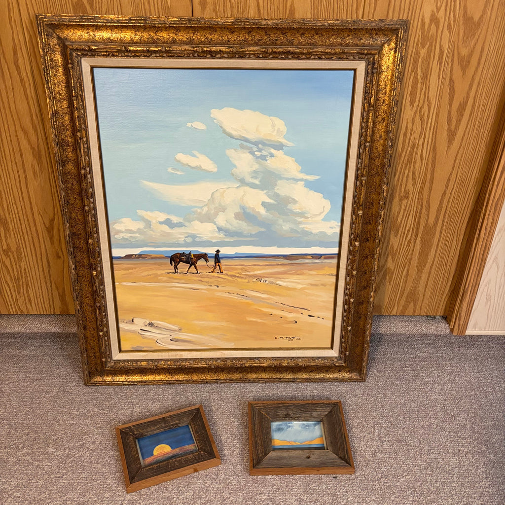 K514 Vintage Artwork Grouping (38" x 32" Framed)