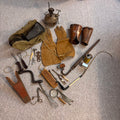 K516 Vintage and antique grouping (leather gloves and more)