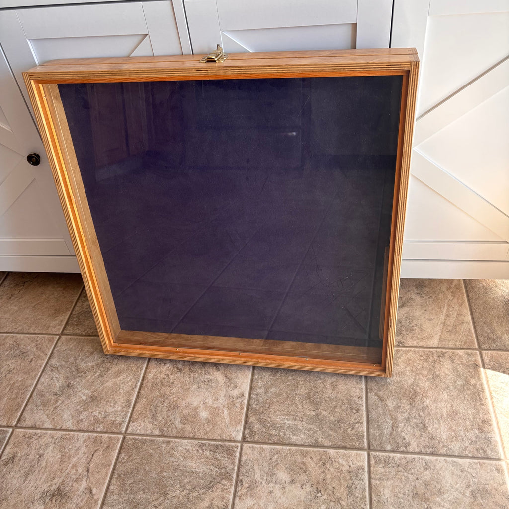 K531 Vintage wooden display case (24" x 24" )