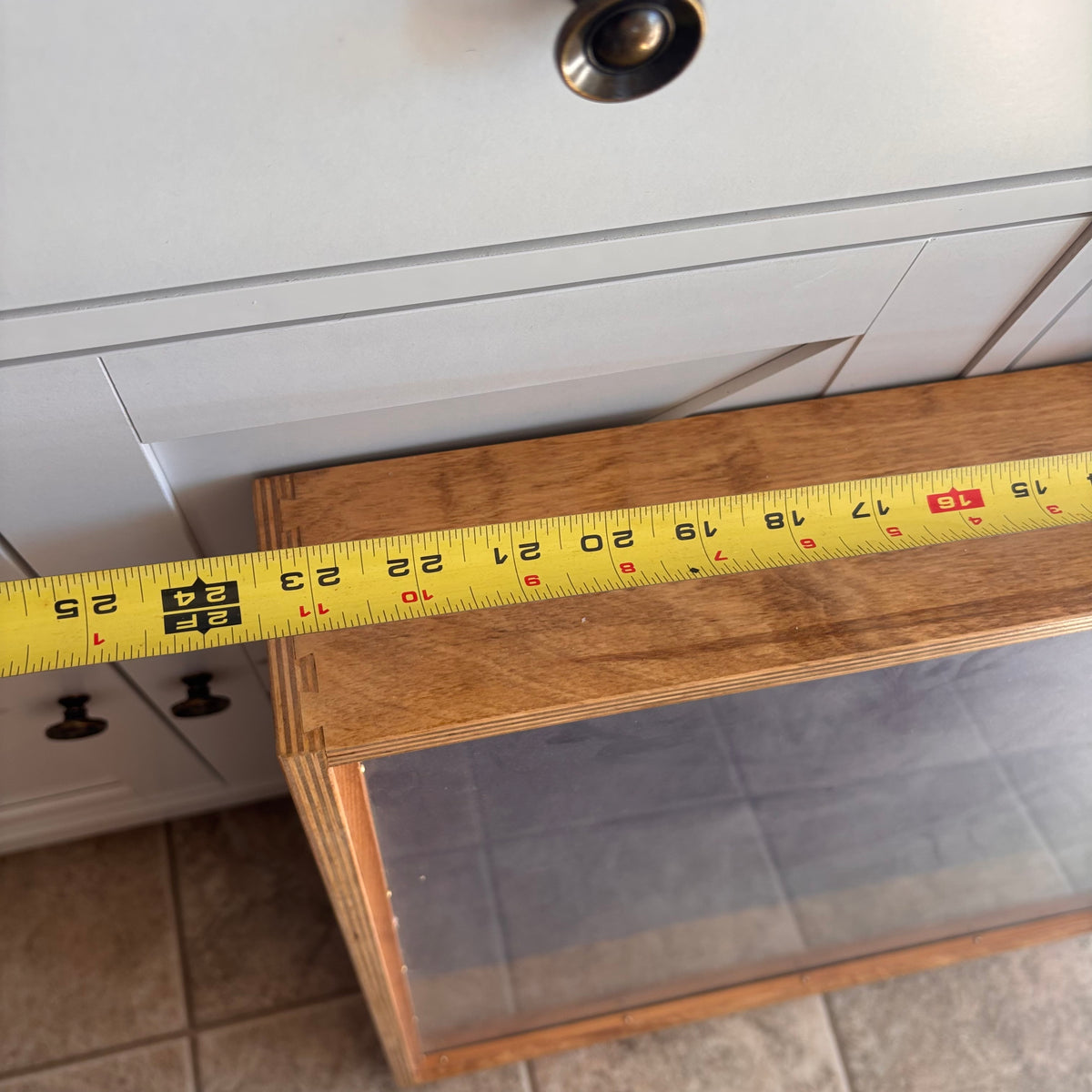 K531 Vintage wooden display case (24" x 24" )