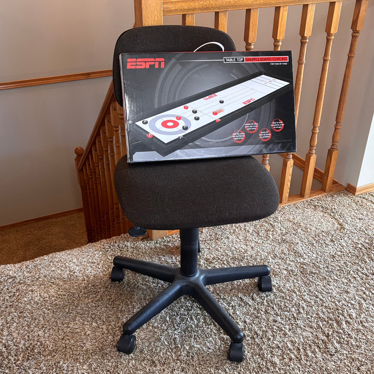 K533 Office Chair and ESPN table top curling game