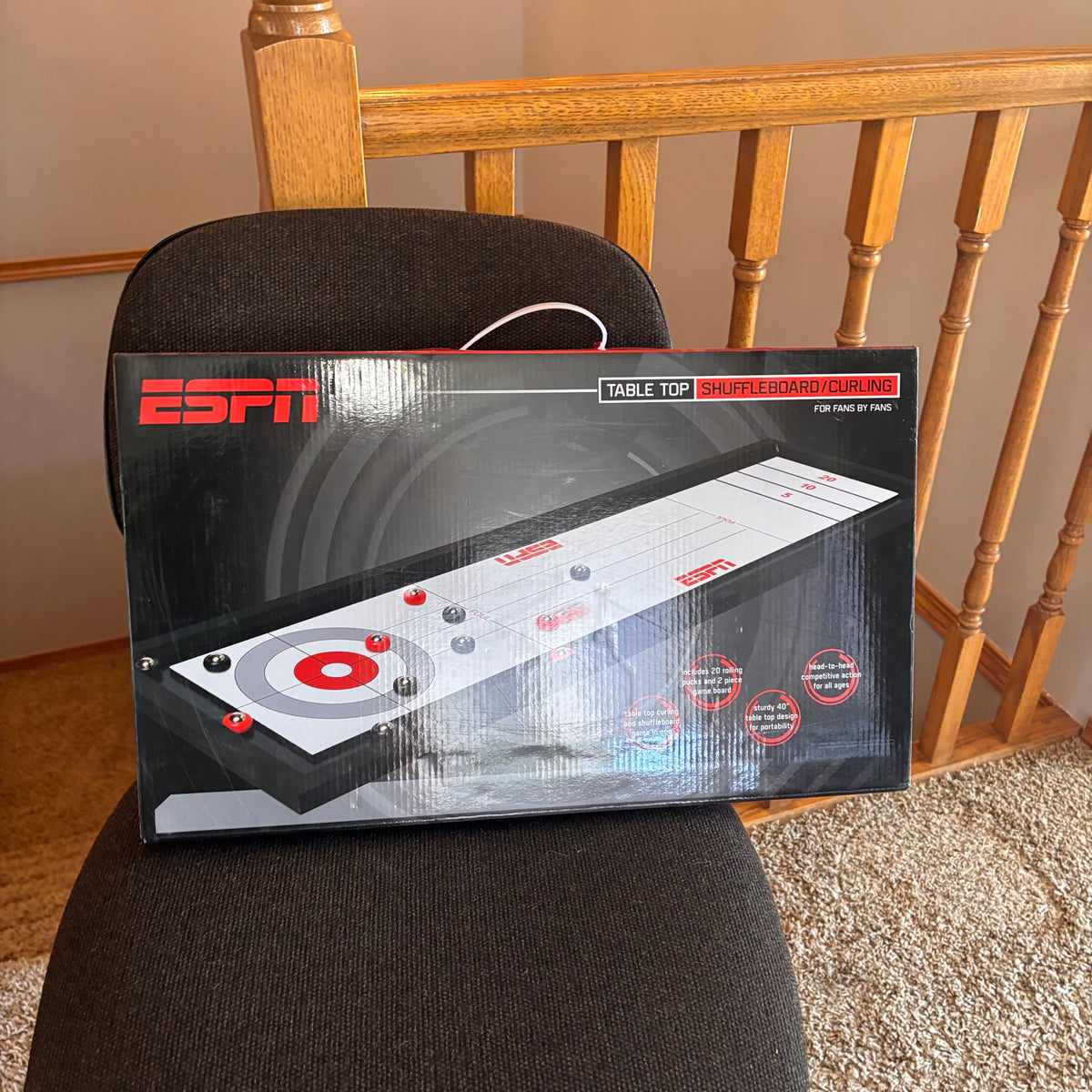 K533 Office Chair and ESPN table top curling game