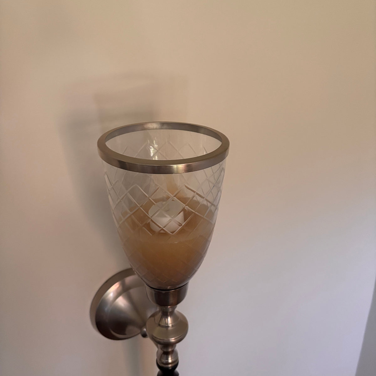 X201 Set of 2 wall mounted metal candle wall sconces