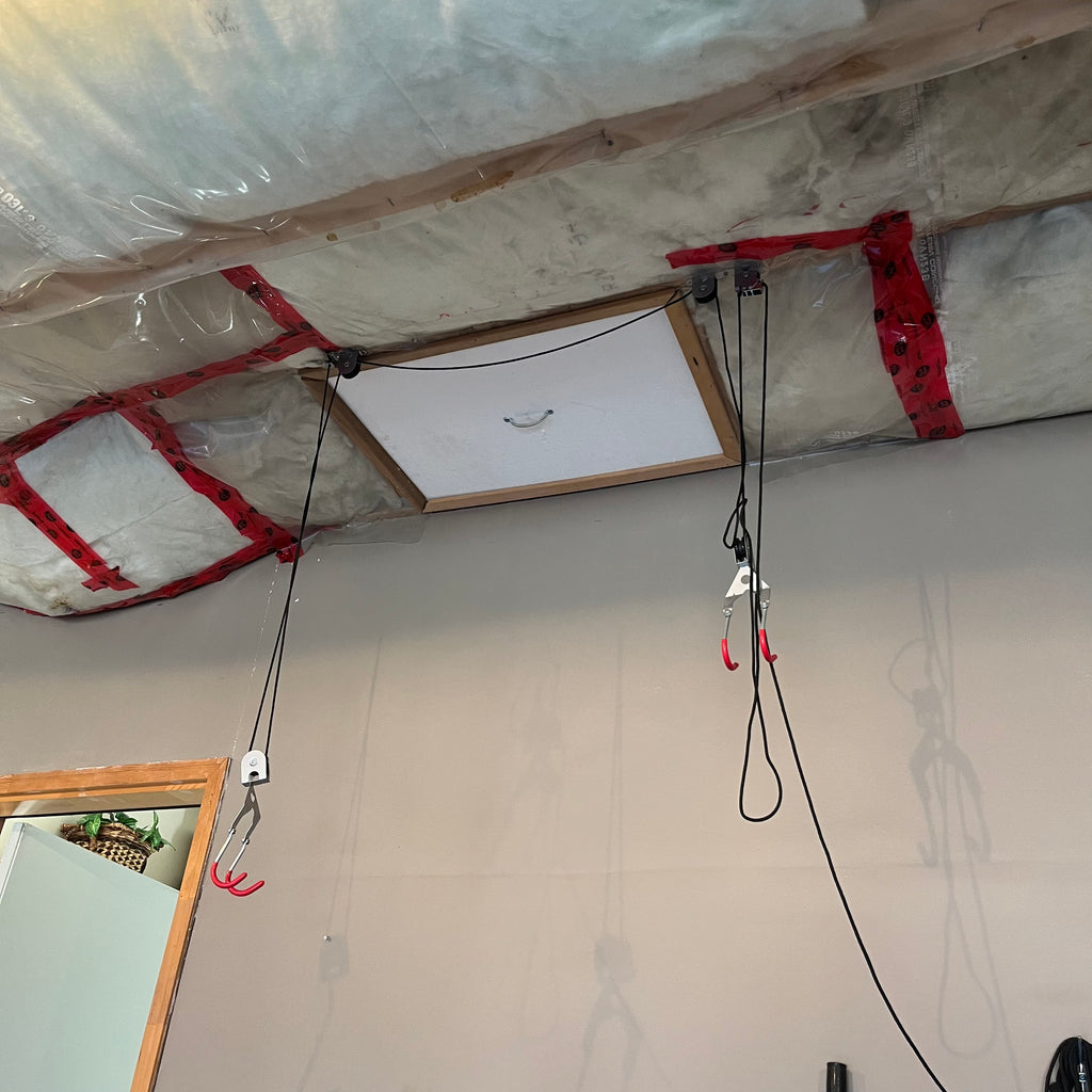 X301 Garage bike lift/pulley system