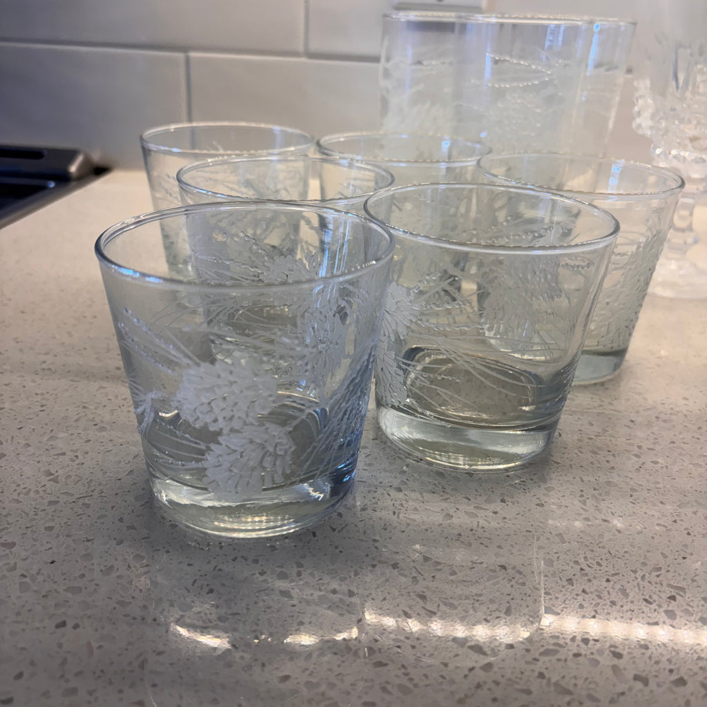 X205 Glassware Grouping (Crystal water glasses and more)