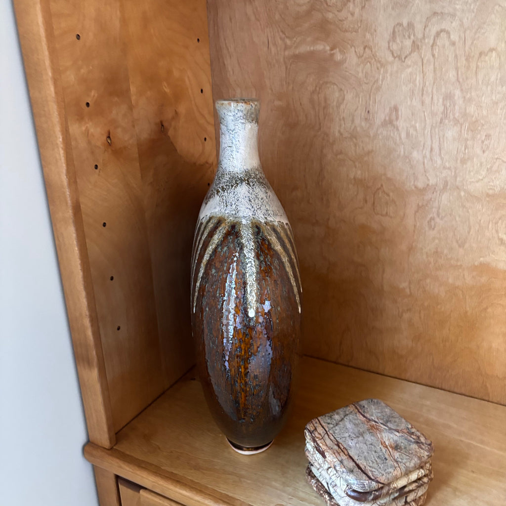 X208 Large Pottery Vase and 6 coasters