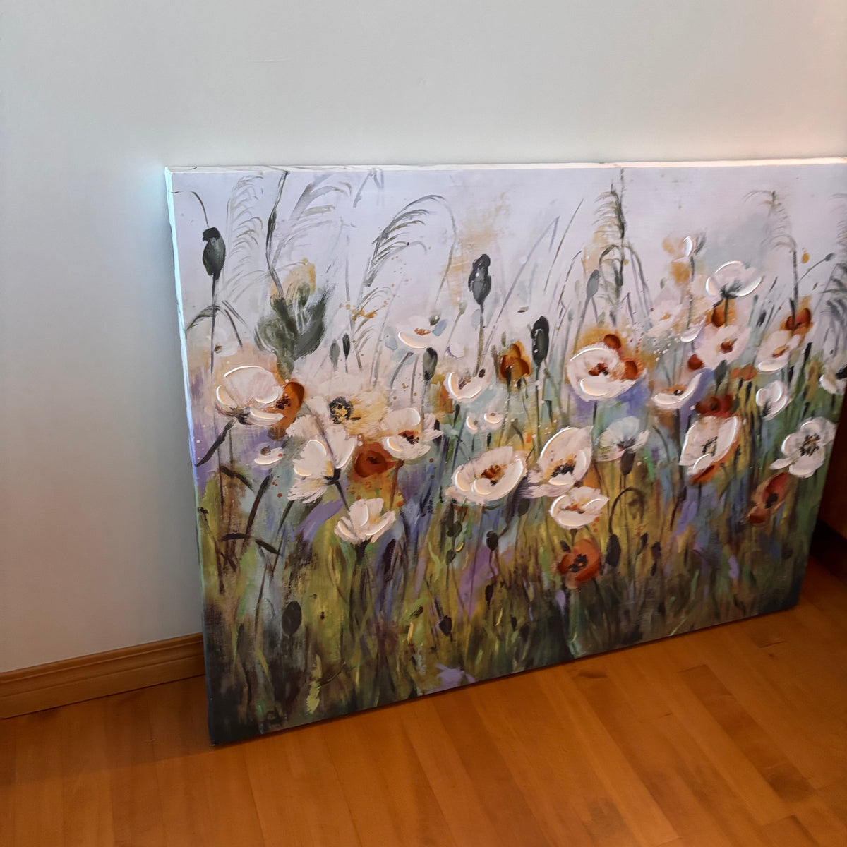 X212 Canvas floral wall art (40" x 30")