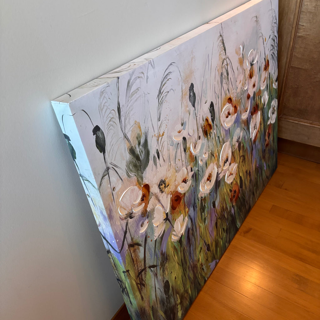 X212 Canvas floral wall art (40" x 30")