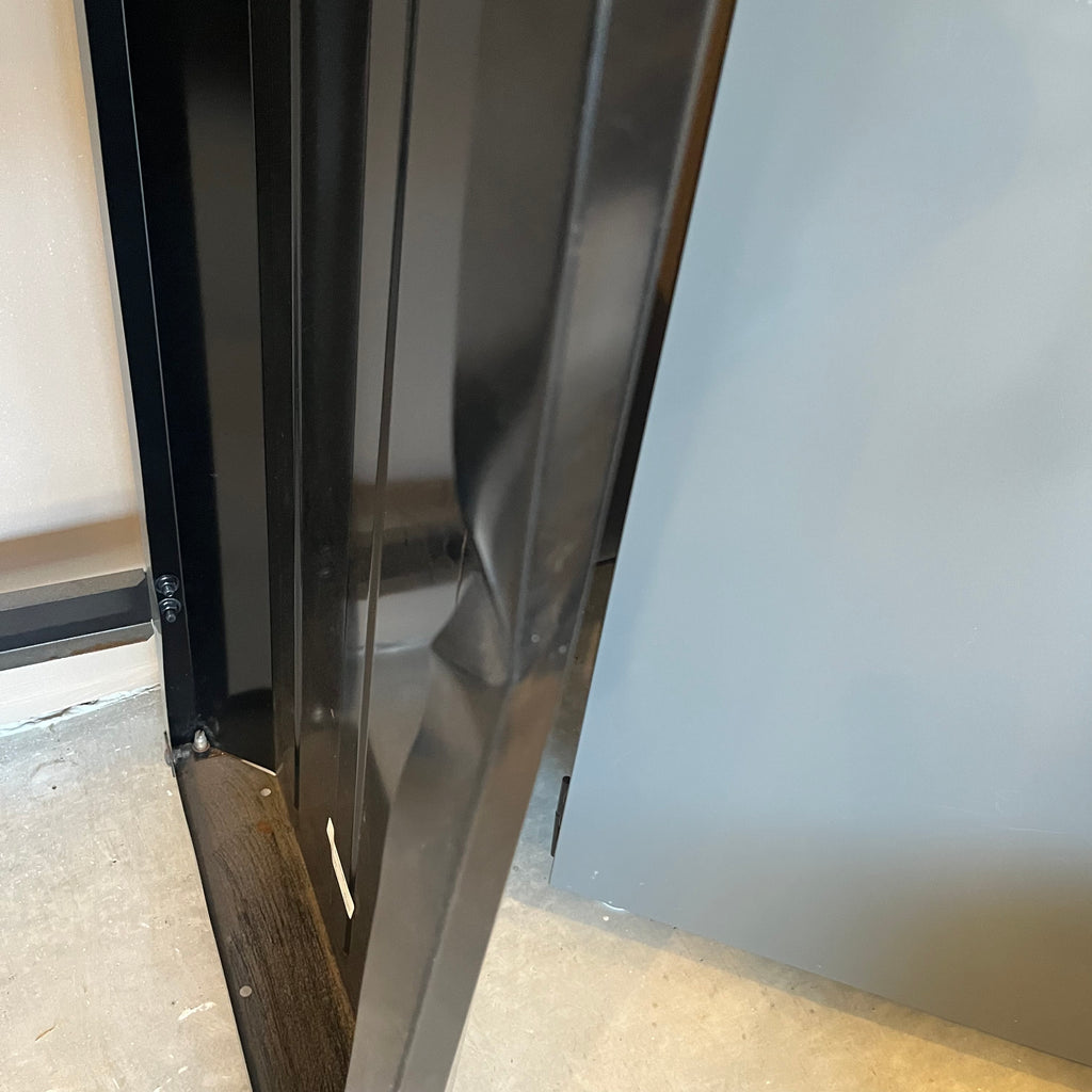 X308 Husky metal worktable (dent in back panel)