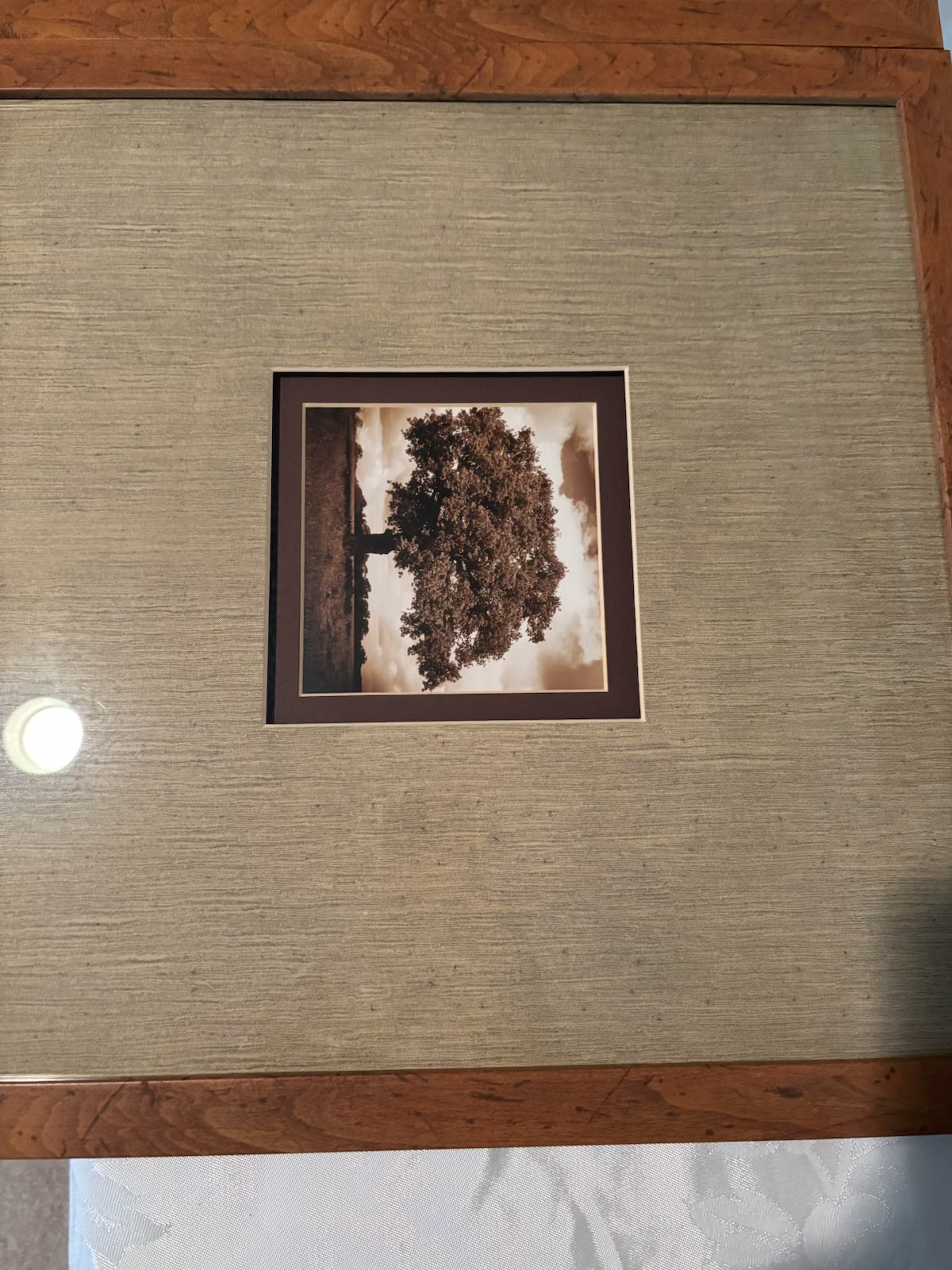 X125 Set of 2 modern art prints in wooden frames