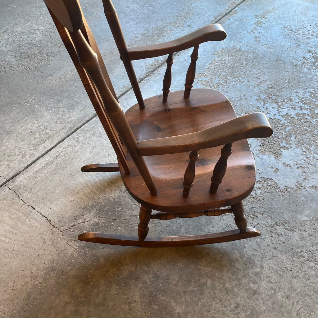 X313 Vintage wooden rocking chair