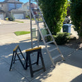 X316 Ladder and sawhorse grouping