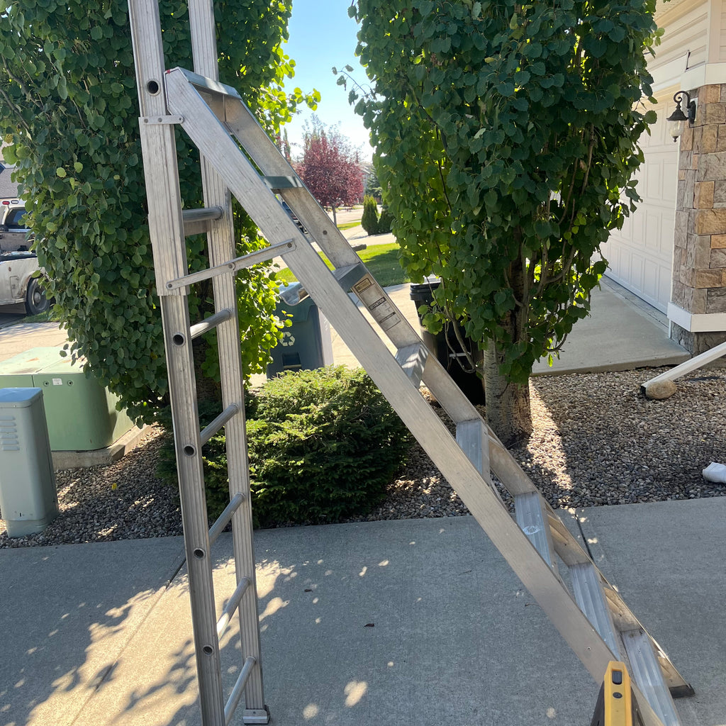 X316 Ladder and sawhorse grouping