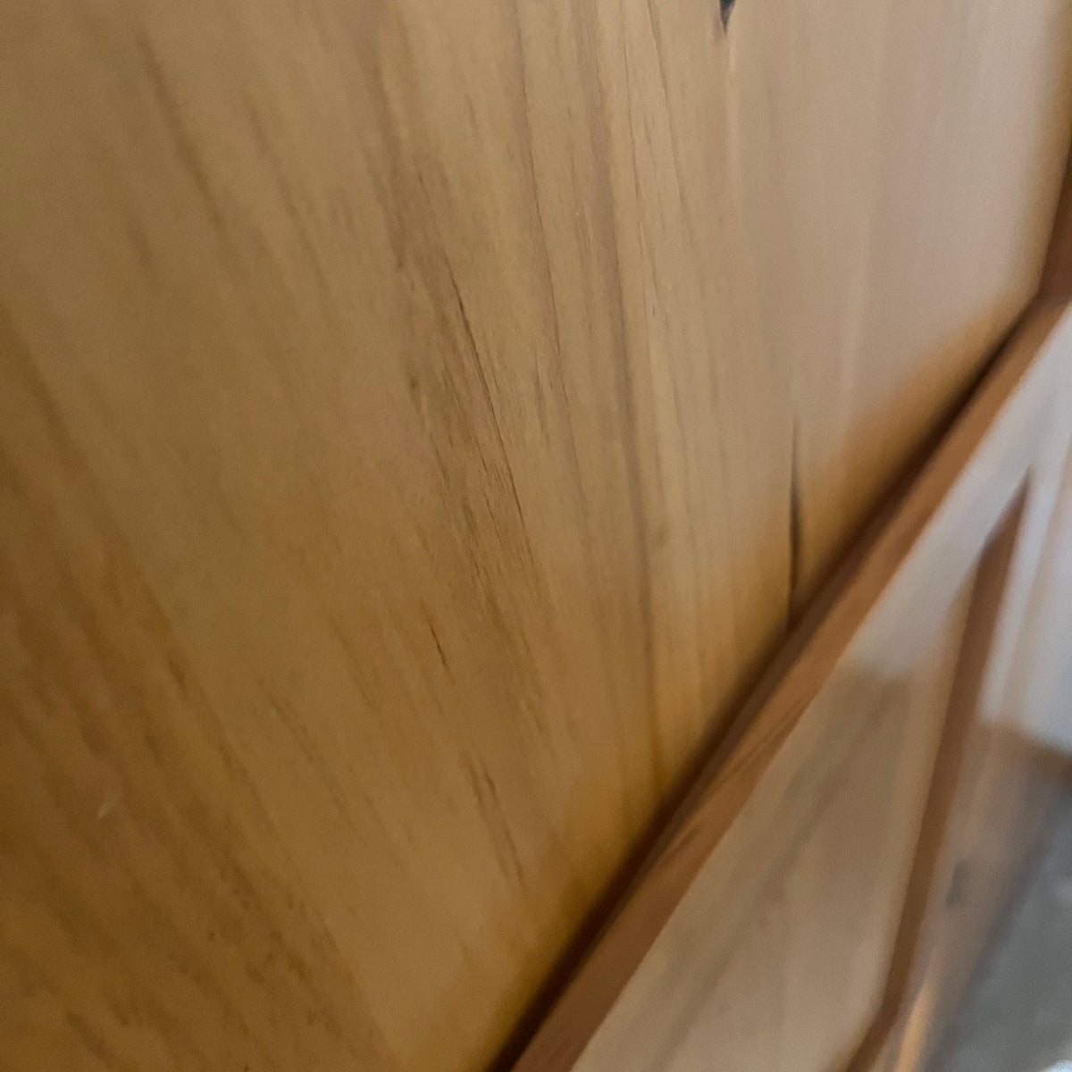 X134 Pine armoire with two drawers (36" x 22" x 61")