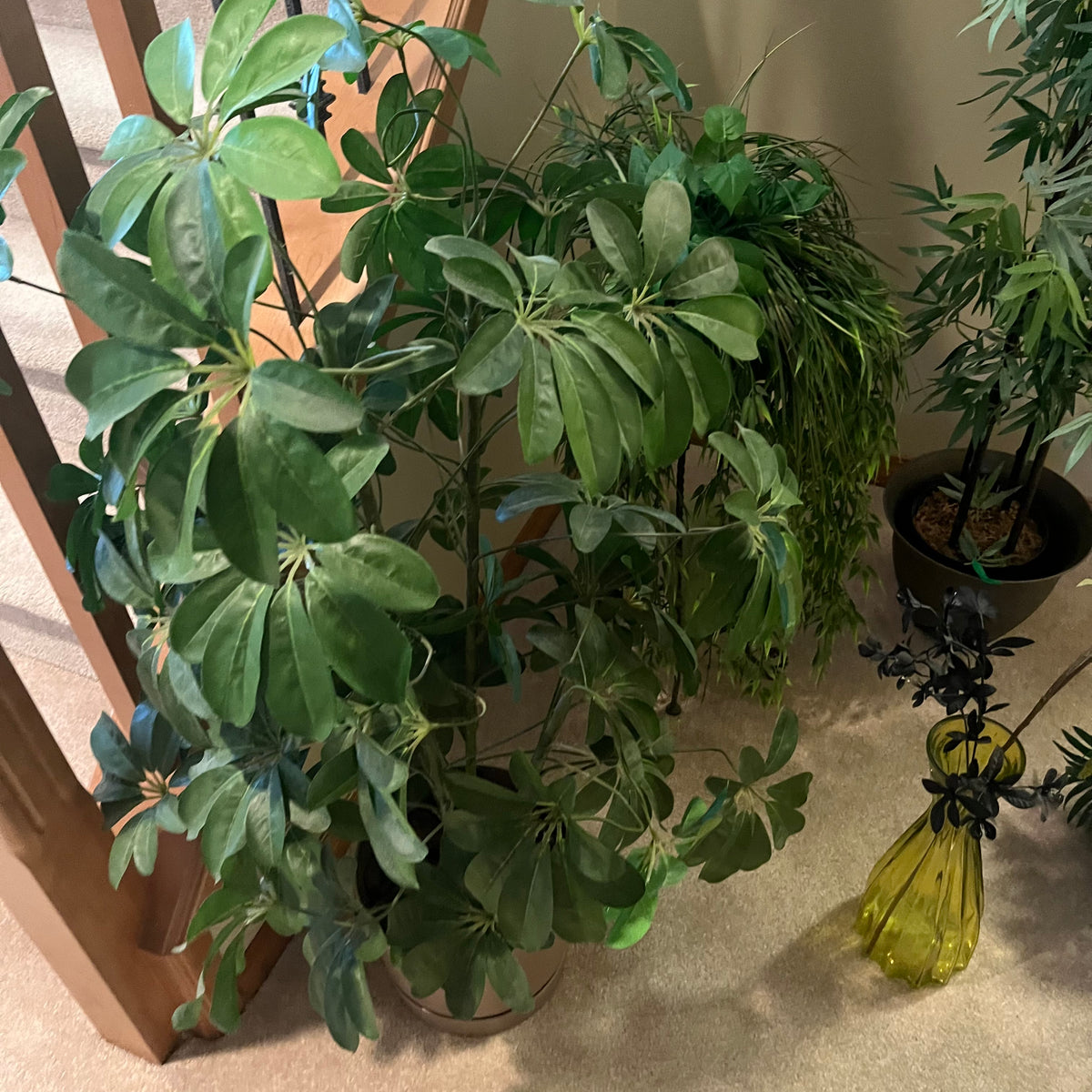 X135 Faux plant grouping