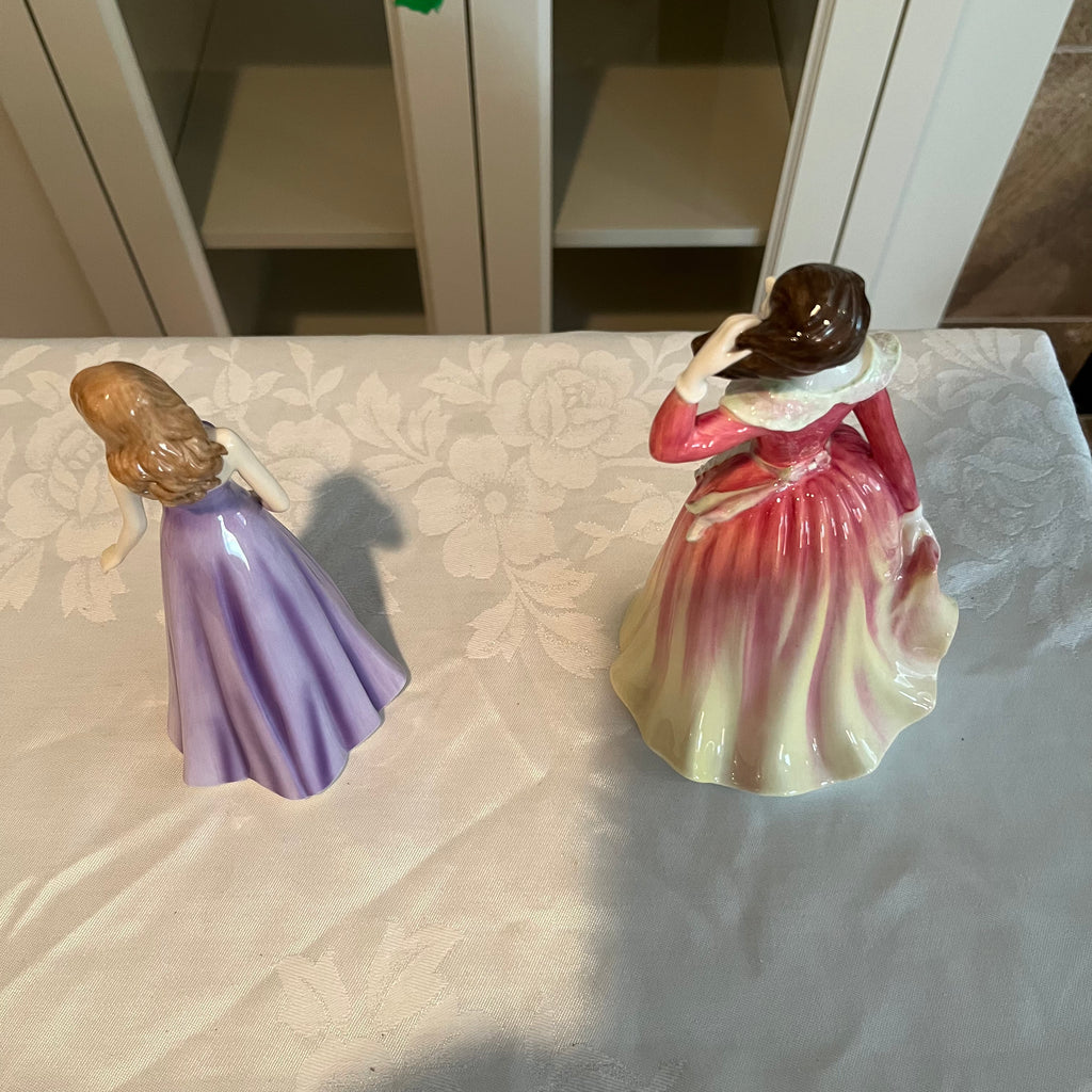 X138 Royal Doulton Grouping ( "Patricia" and February Amethyst)