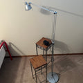 X157 Floor lamp and two plant stands grouping