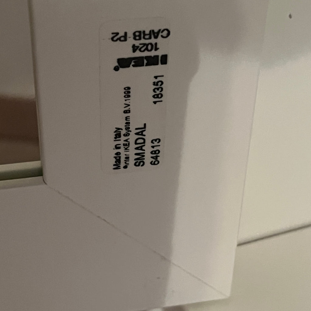 X159 White IKEA Smadal glass door cabinet