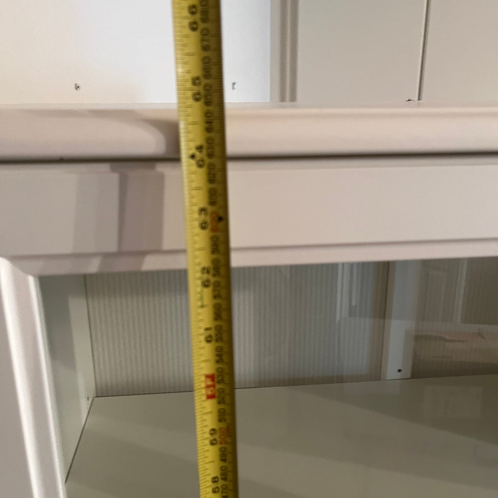 X159 White IKEA Smadal glass door cabinet