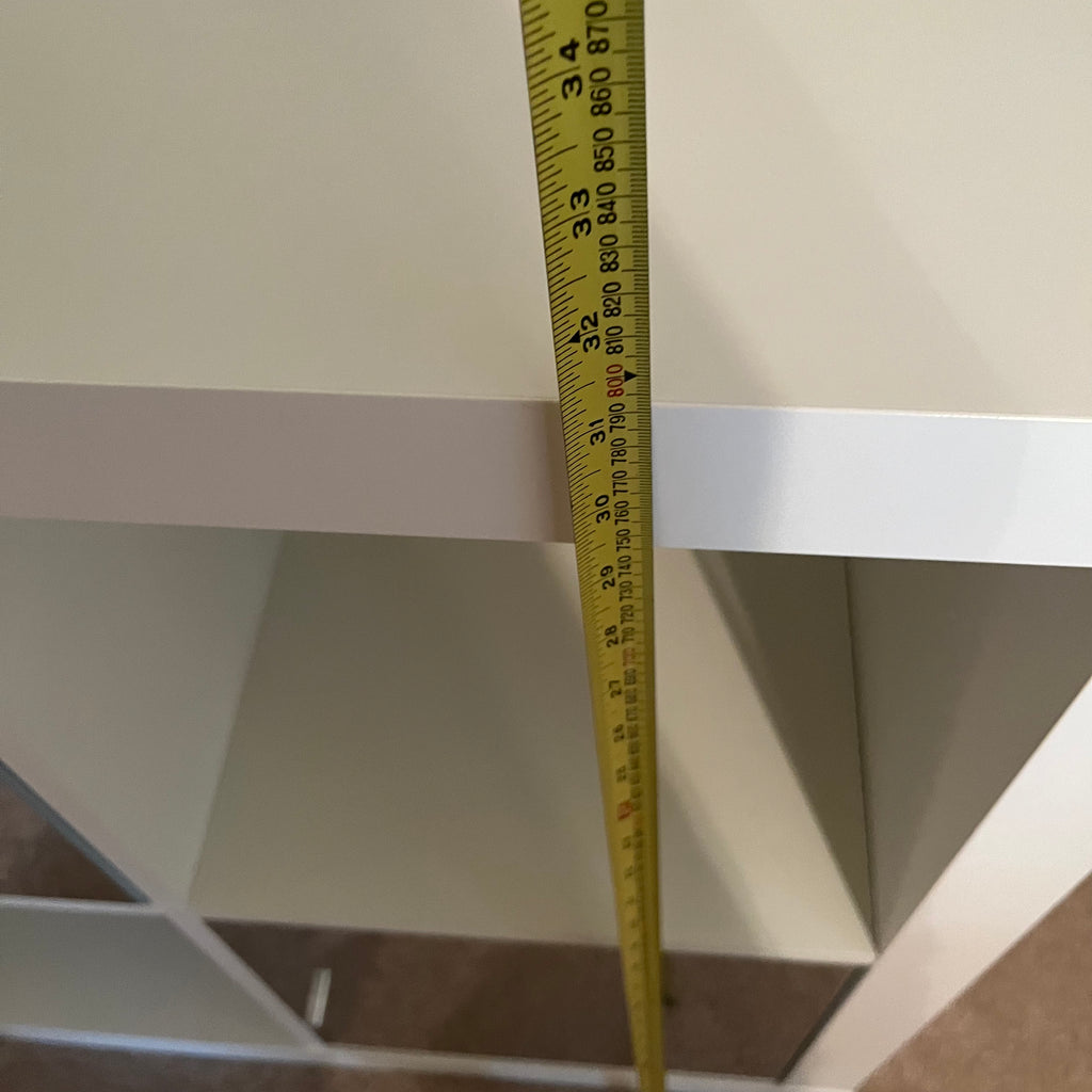 X161 Ikea Kallax shelf with mirrored cubbies
