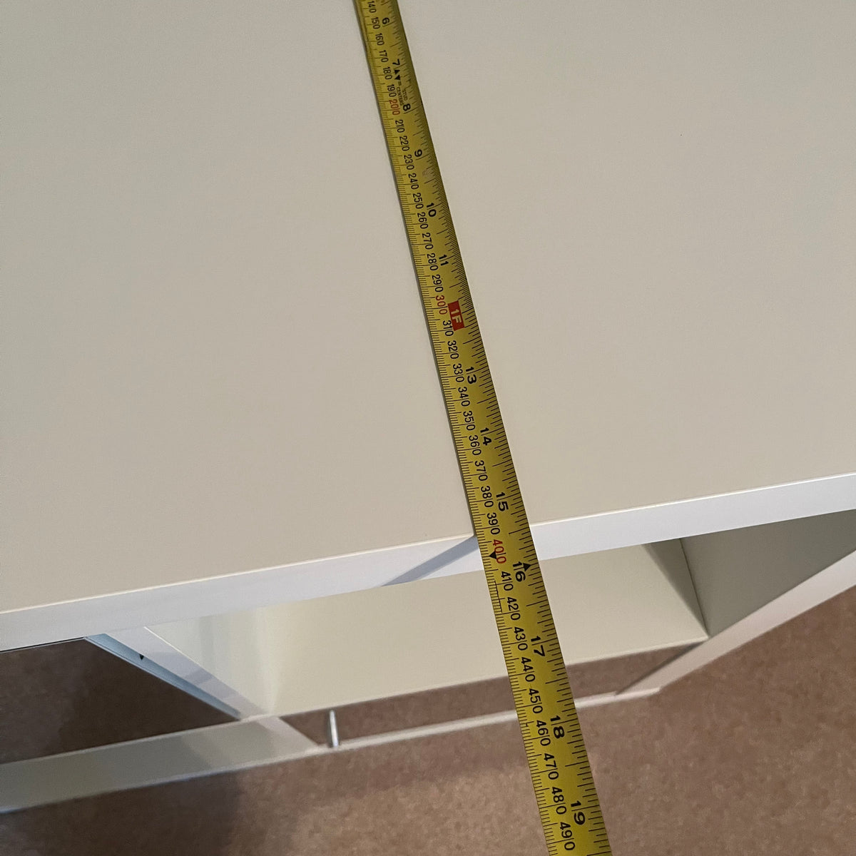 X161 Ikea Kallax shelf with mirrored cubbies