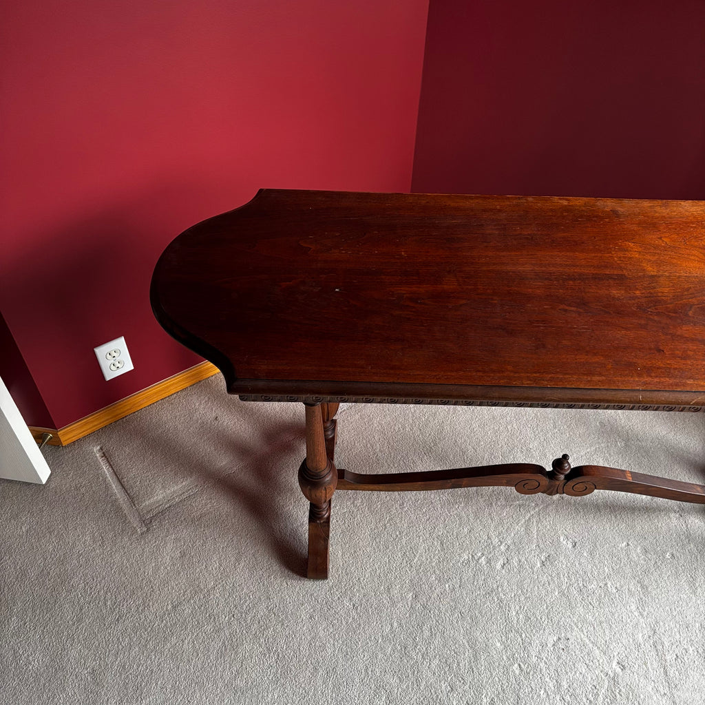 Y101 Antique solid walnut console/sofa table (59" x 29" x 18")