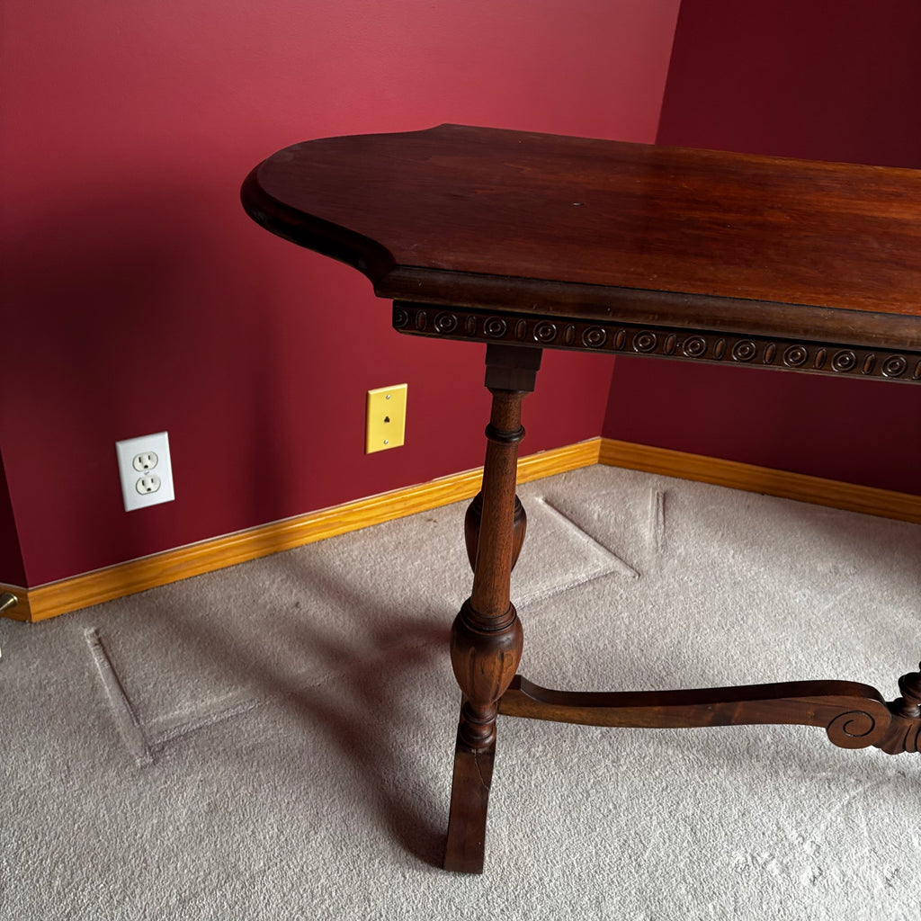 Y101 Antique solid walnut console/sofa table (59" x 29" x 18")