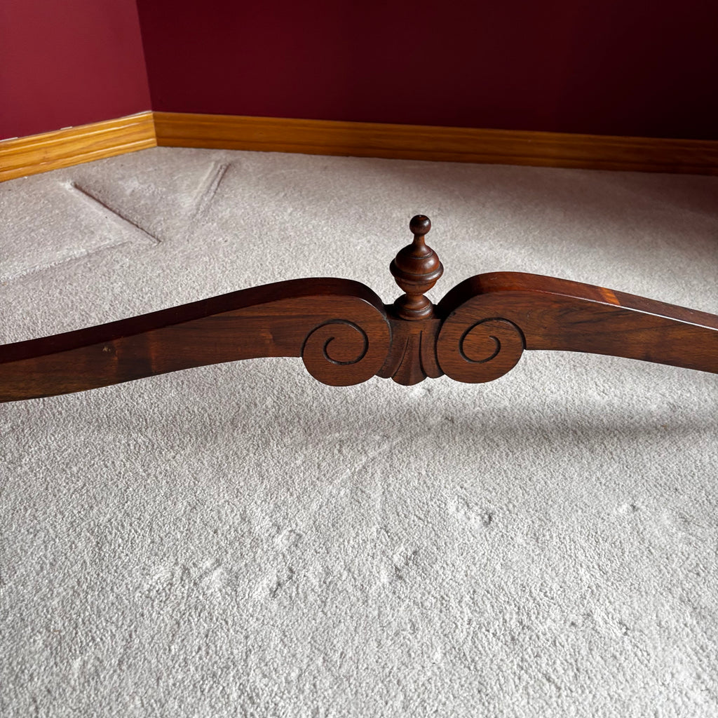 Y101 Antique solid walnut console/sofa table (59" x 29" x 18")