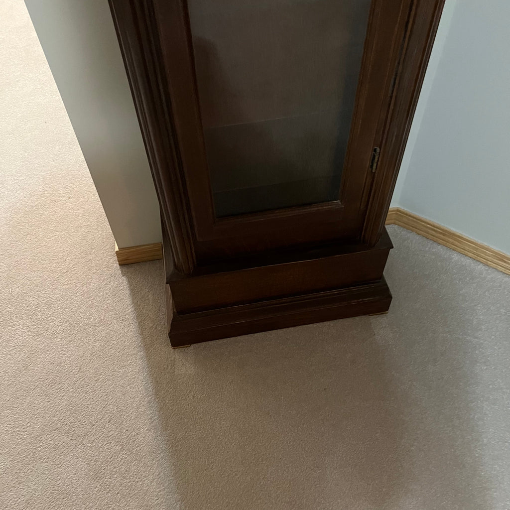 Y302 Vintage grandfather clock display case (shell of clock only)