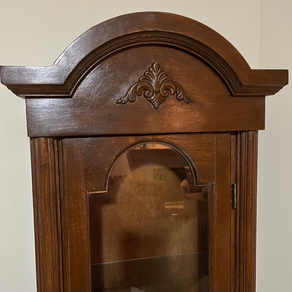 Y302 Vintage grandfather clock display case (shell of clock only)