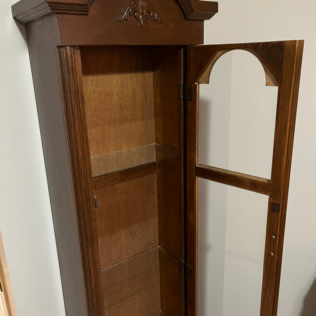 Y302 Vintage grandfather clock display case (shell of clock only)