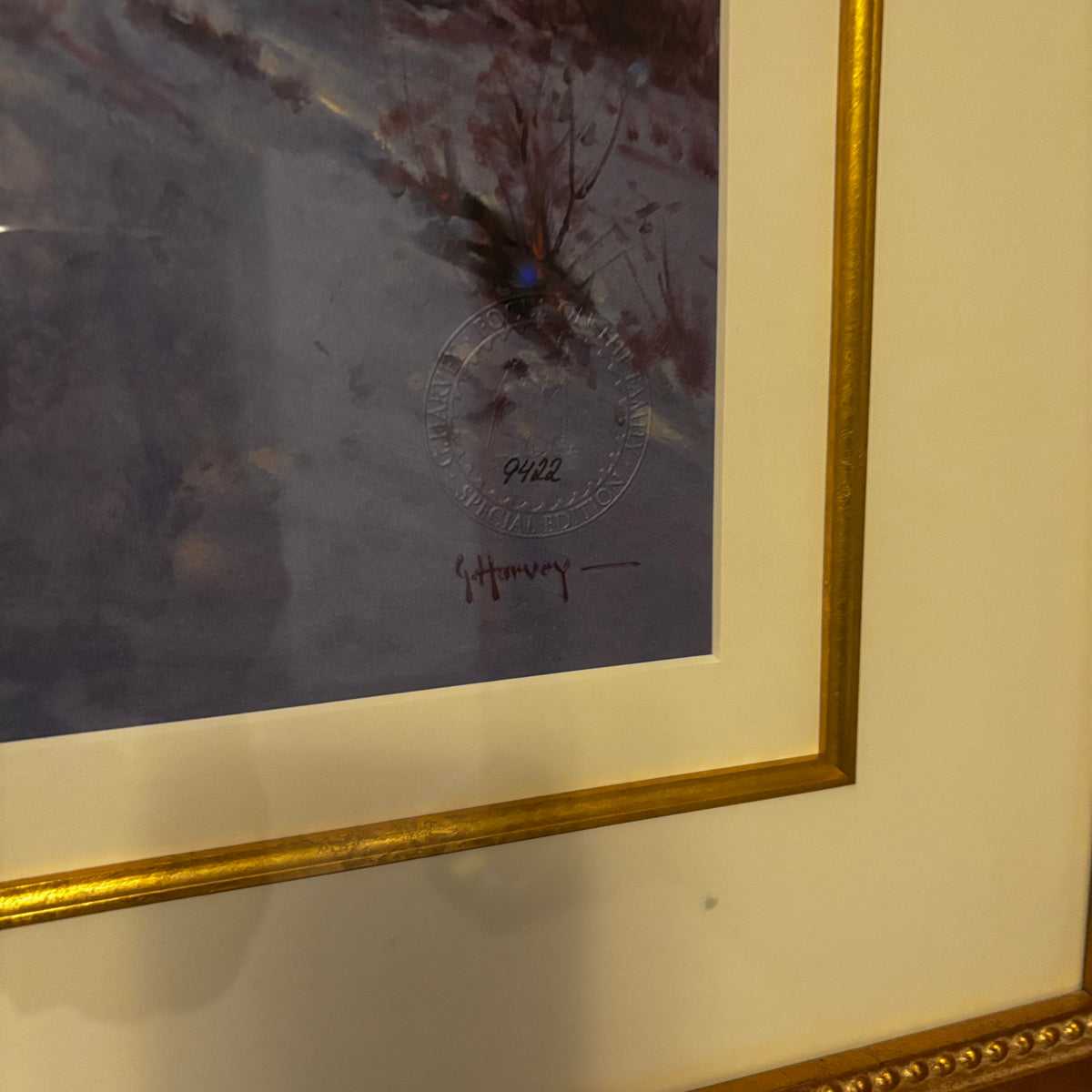 Y107 G. Harvey framed print, A Time of Grace (29” x 33” framed)