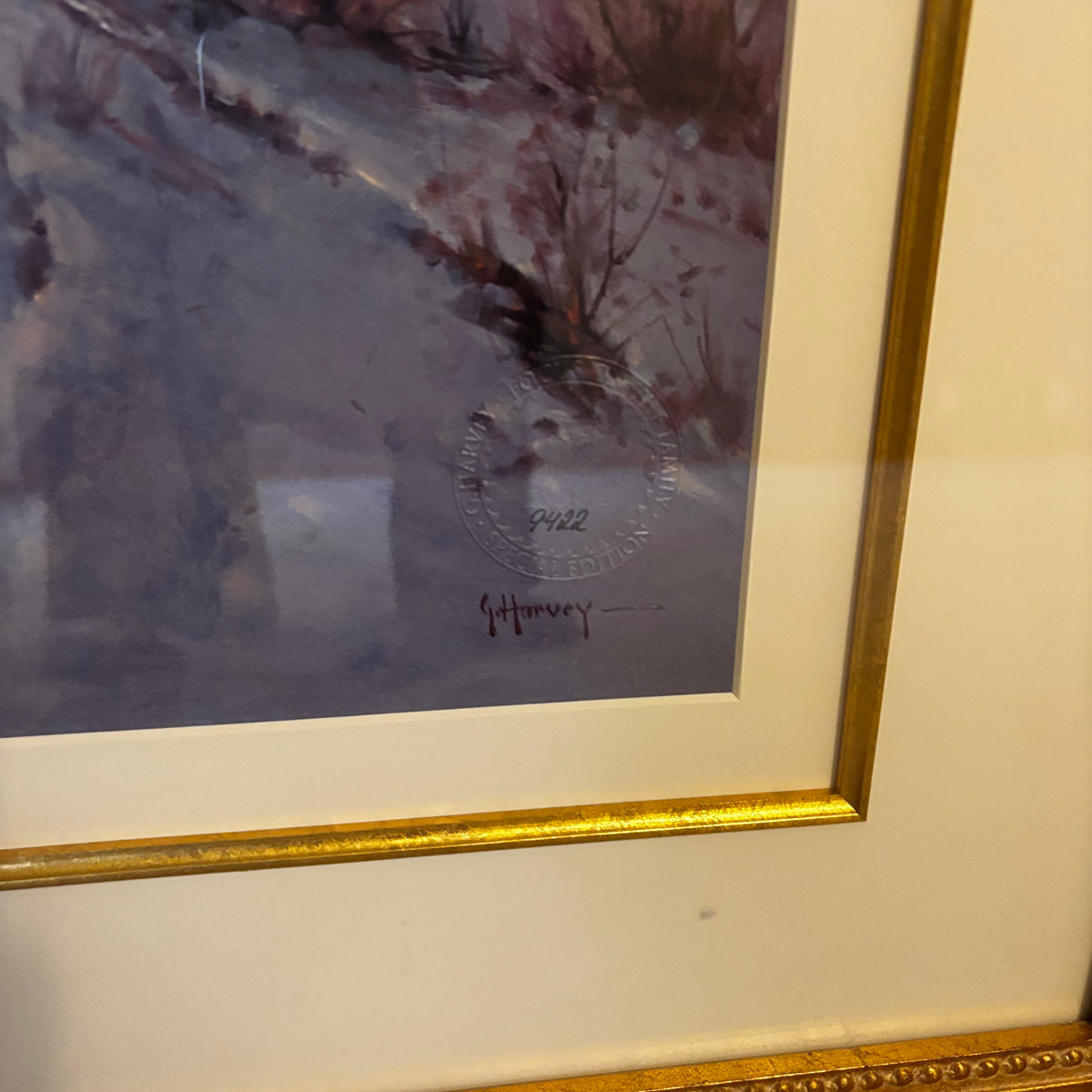 Y107 G. Harvey framed print, A Time of Grace (29” x 33” framed)