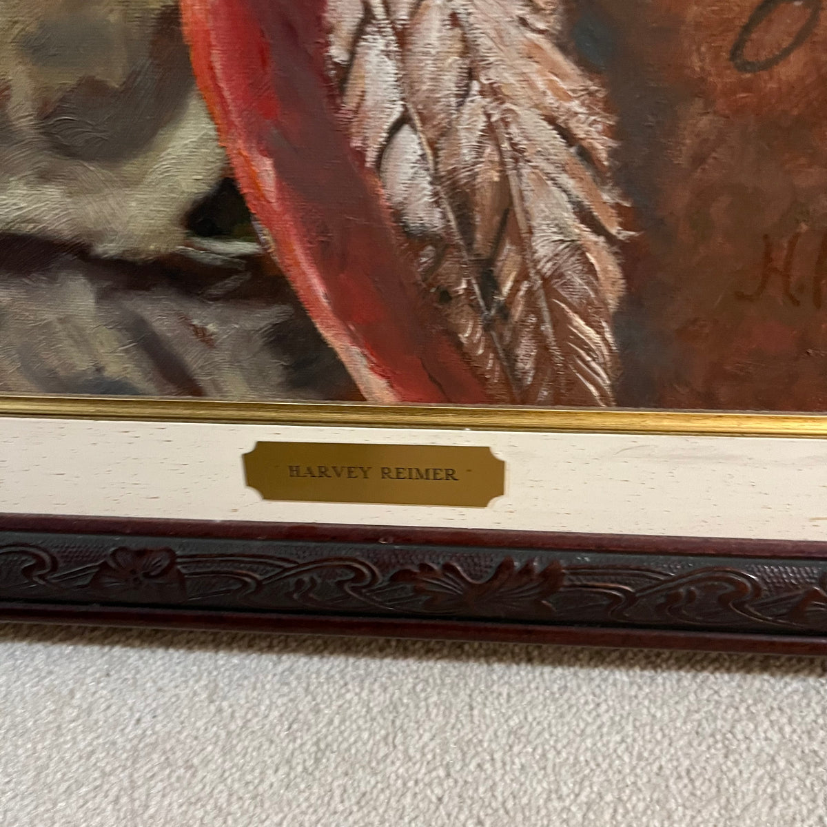 Y304 Framed Harvey Reimer original painting (30" x 37")