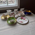 Y109 Vintage assorted tea cup and saucer grouping