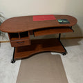 Y308 Modern computer desk with pull out keyboard drawer