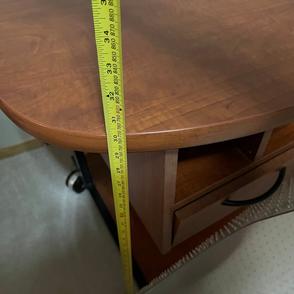 Y308 Modern computer desk with pull out keyboard drawer