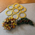 Y119 Holiday decor grouping (glass chargers and more)