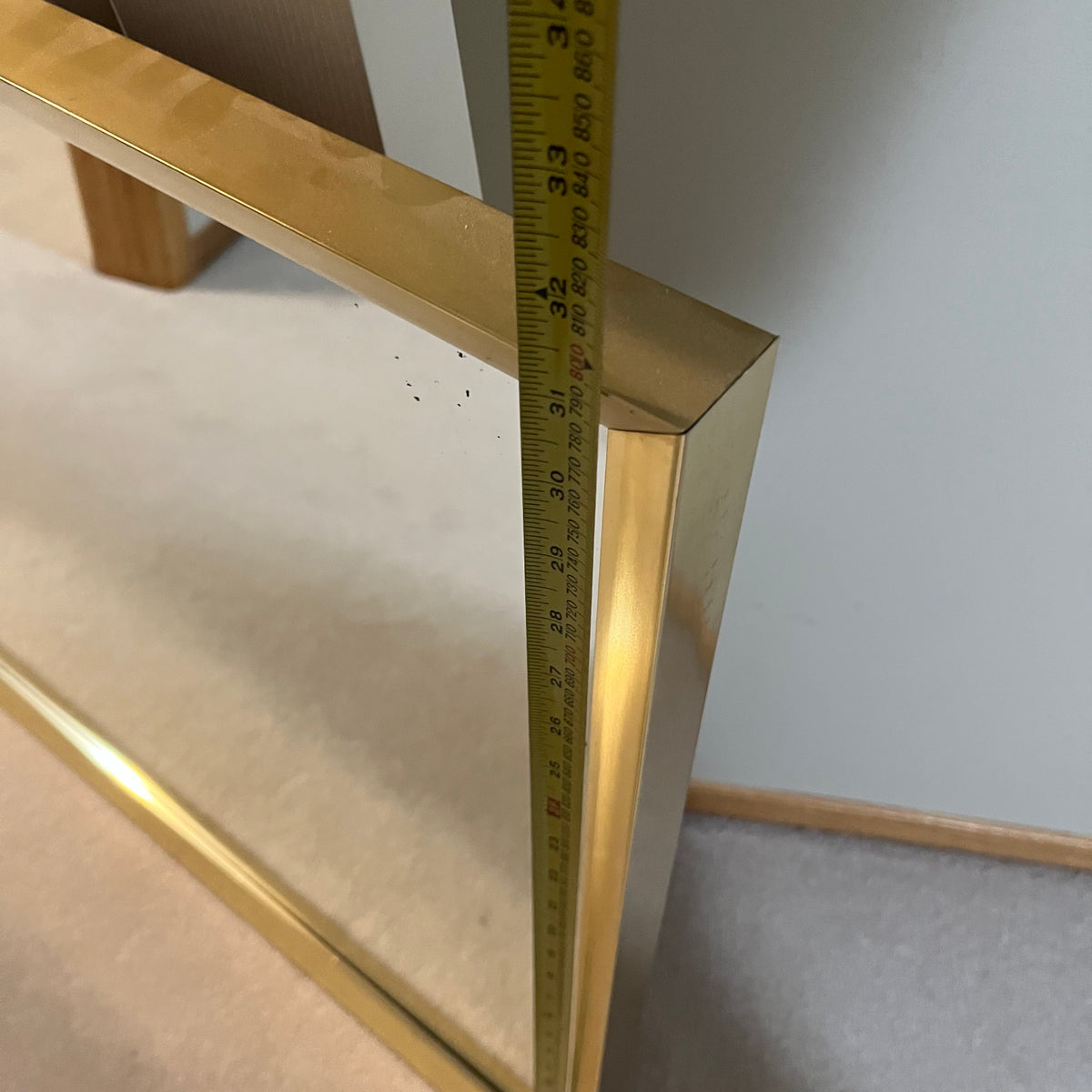 Y320 Vintage framed wall mirror(49" x 31")
