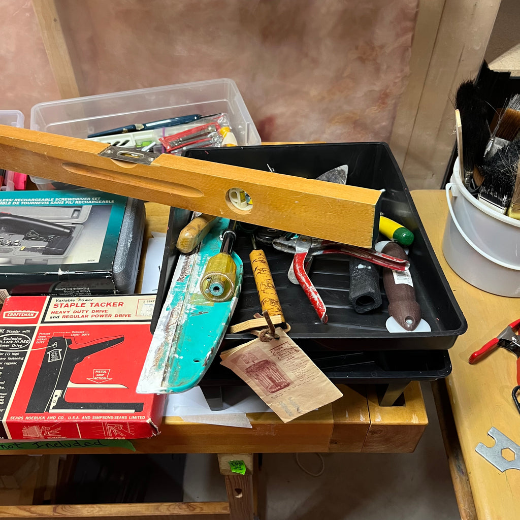 Y328 Garage Grouping (extension cords and more) ***shelf NOT included