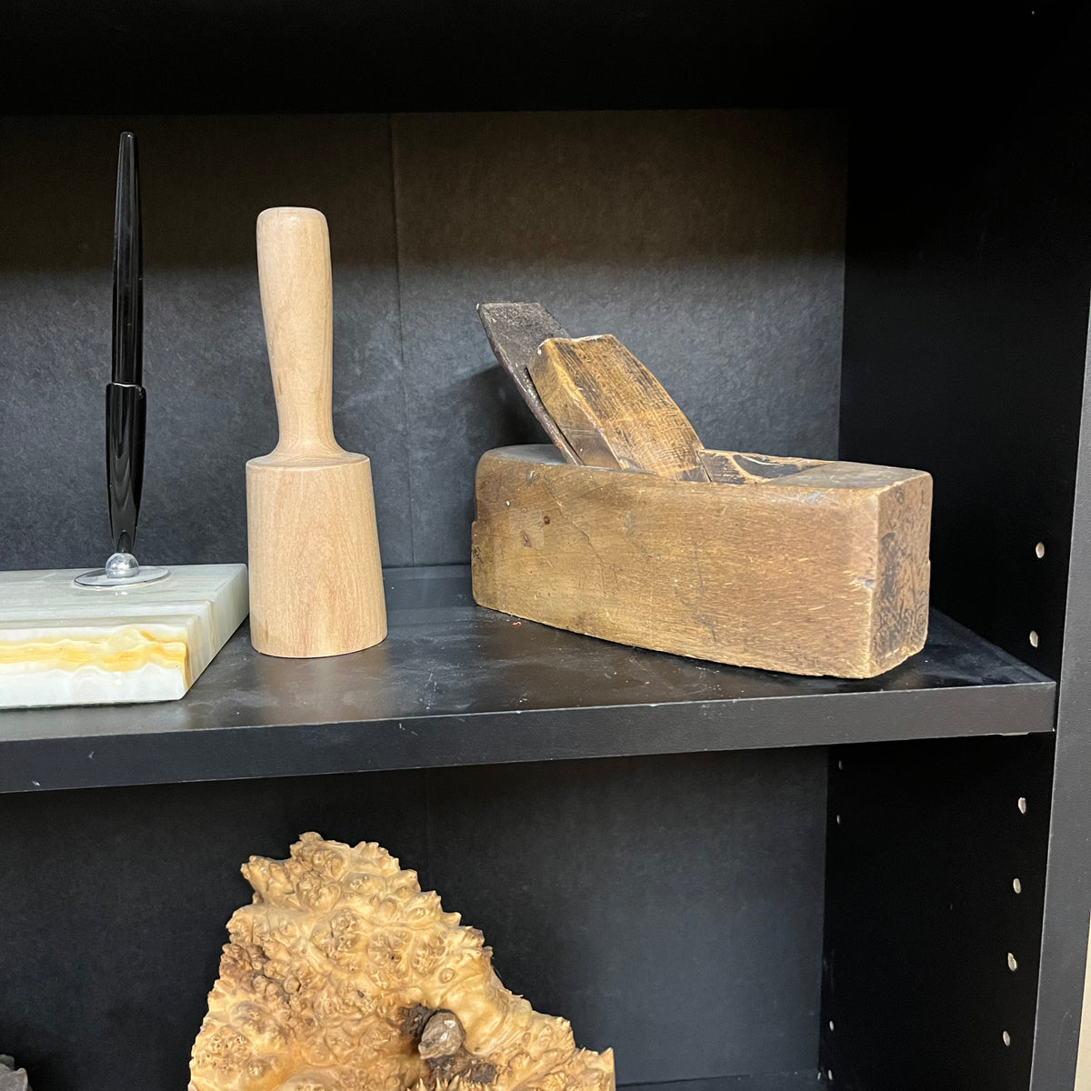 Y330 Antique and vintage Wood and woodworking grouping (Spools and More) ***shelf NOT included
