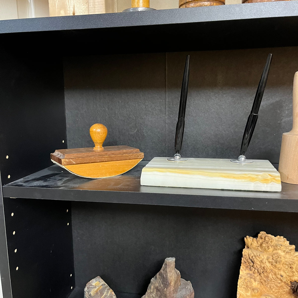 Y330 Antique and vintage Wood and woodworking grouping (Spools and More) ***shelf NOT included