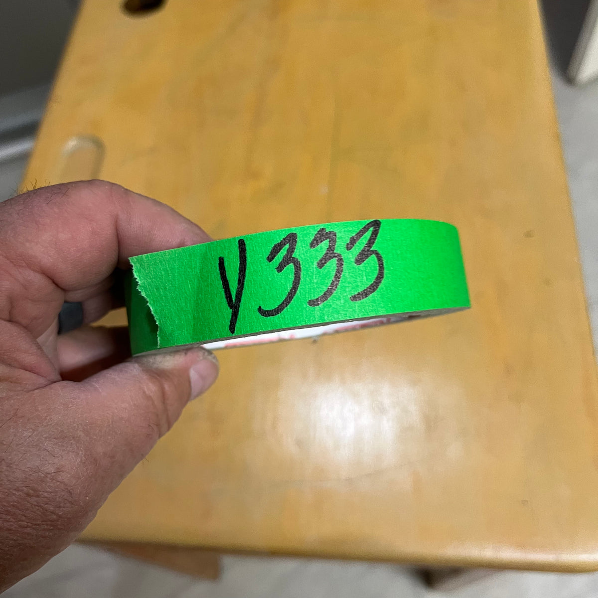 Y333 Vintage wooden school desk