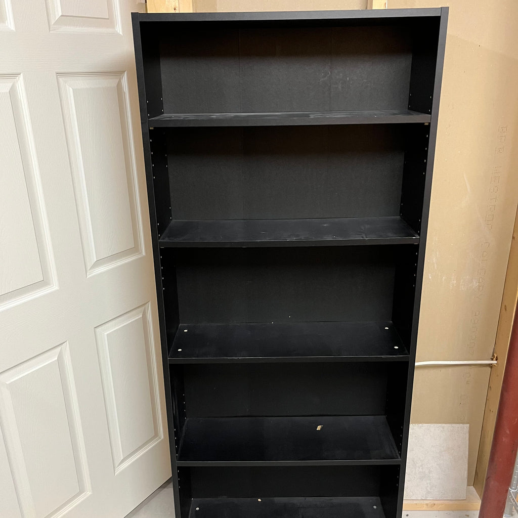 Y334 Black bookshelf (70” x 9.5” x 29.5”)