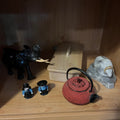 Y346A Vintage Collectibles grouping (Cast Teapot and More)